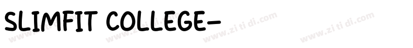 Slimfit College字体转换
